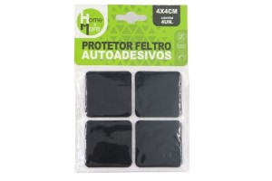 HM537 PROTETOR QUADRADO ADESIVO 4 X 4 CM 4 PECAS