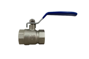 Válvula Esfera Água Alavanca Azul Fêmea 1