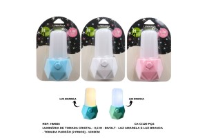 HM565 LUMINARIA DE TOMADA LED CRISTAL