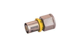 Conector Fêmea Fixo Gás Multicamada 26mm x 3/4