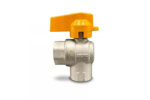 Válvula Esfera Gás Angular Fêmea 1/2