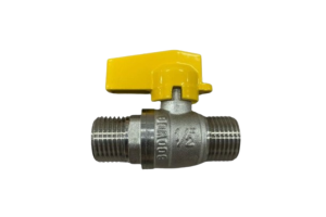 Válvula Esfera Gás Reta Borboleta Macho 1/2