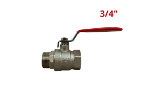 Válvula Esfera Água Vermelha Macho x Fêmea 1