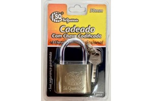  CADEADO 50MM CHAVE CODIFICADA