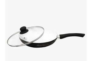 Frigideira antiaderente de cerâmica com tampa 28 cm