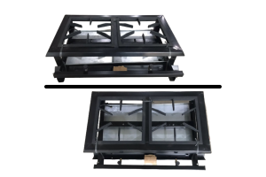 Fogão Industrial alta pressão 02 bocas 40x40 - Linha FORT