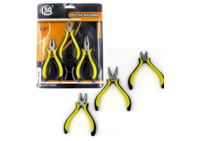 SQ3623 / KM256 KIT ALICATES MINI 03 PECAS COM MOLA 4,5