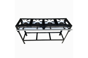 Fogão Industrial alta pressão 04 boca modelo em linha -  Linha FORT