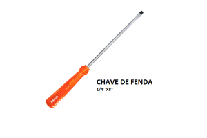RAYCO CHAVE FENDA PRO 1/4 X 8 CRV