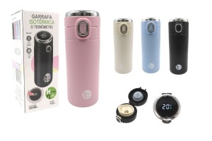 HM242 GARRAFA ISOTERMICA C/ TERMOMETRO 300 ML