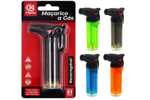 Maçarico Mini Portátil Recarregável Ultra Chama 1000 Graus