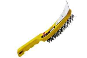 ESCOVA DE AÇO COM RASPADOR