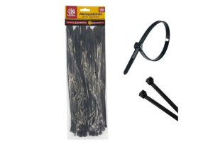 SQ3451 ABRACADEIRA PRETA 3,6 X 250 MM (100 PCS)
