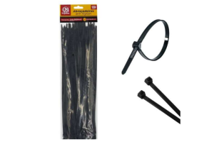 SQ3490 ABRACADEIRA PRETA 3.6 X 300 MM (100 PCS)