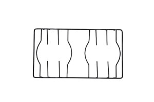 Grelha Pintada Esmaltec Topázio 06 Bcs 240mm x 430mm