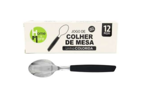 HM355 COLHER MESA PRETO CAIXA 12 UND