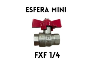 Válvula Esfera Reta Mine Vermelha Fêmea 1/4