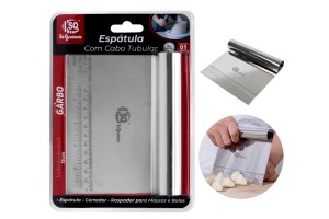 ESPÁTULA RETA 15 CM COM CABO TUBULAR